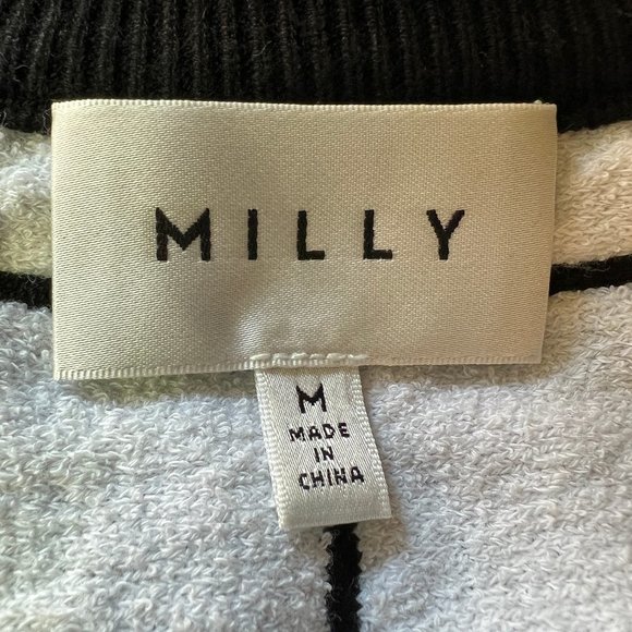 Like new MILLY Black & White Windowpane Jacquard Mini A-Line Dress Size โฆ - Picture 6 of 15